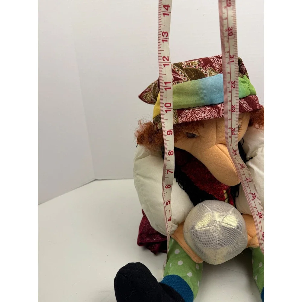 Folkmanis Fortune Teller Puppet Gypsy Witch Crystal Ball Plush‎ Red Hair 13